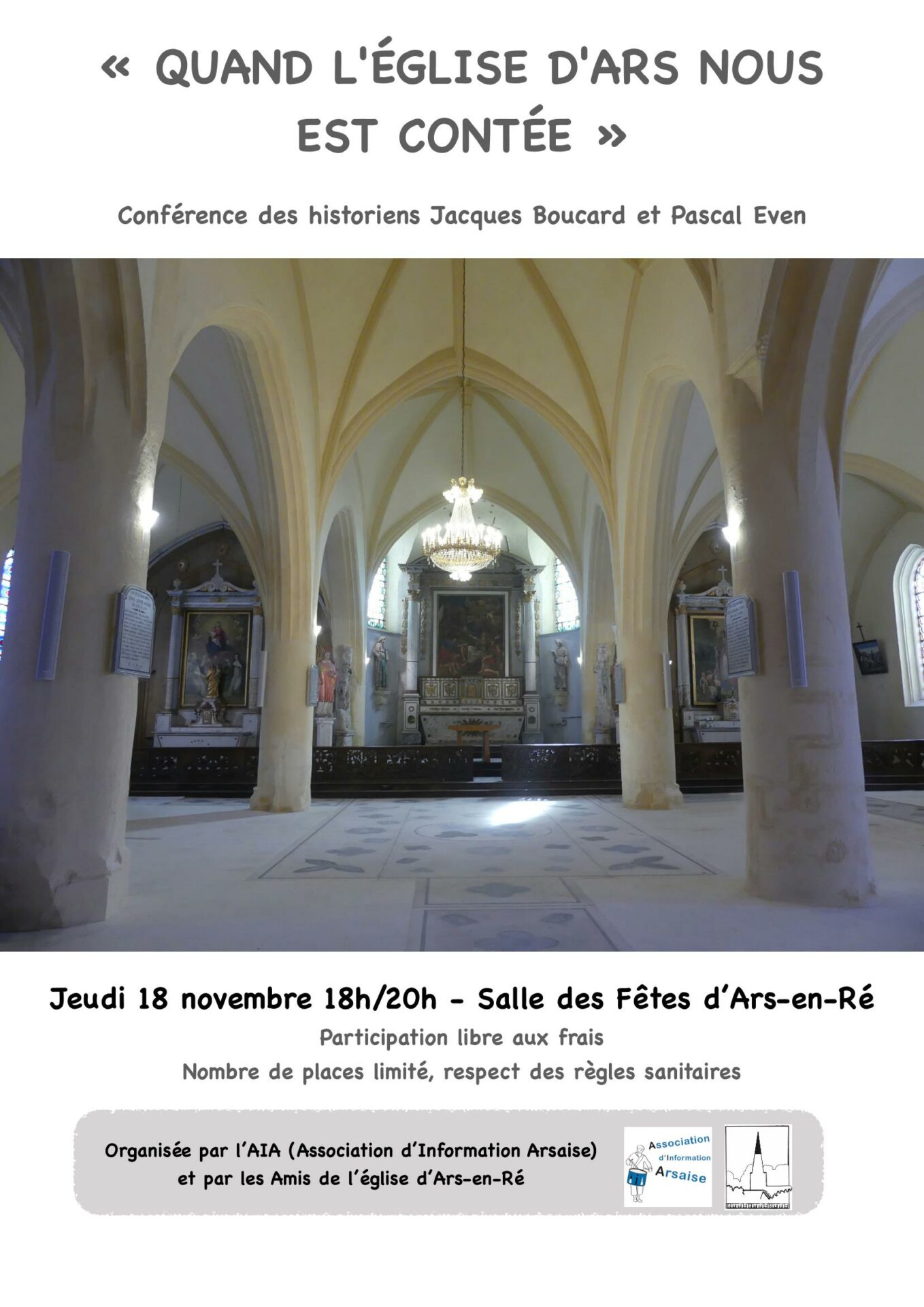 You are currently viewing Conférence sur l’église d’Ars du 18 novembre 2021